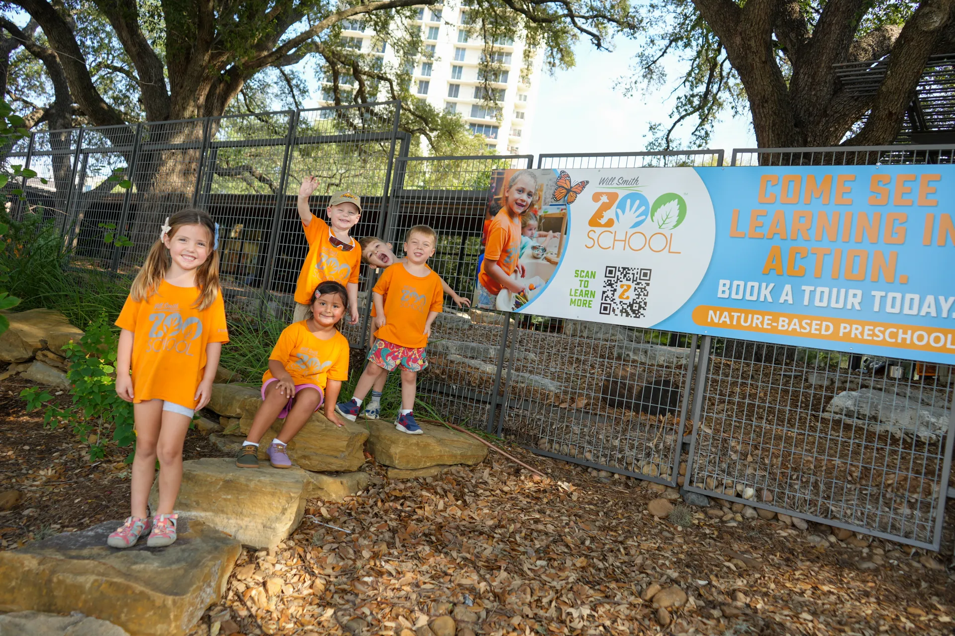 Group of Will Smith Zoo School students